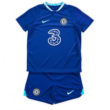 Chelsea Hjemmedraktsett Barn 2022-23 Kortermet (+ korte bukser)